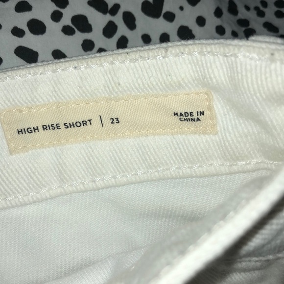 SOLD pacsun high rise white jean shorts - Picture 3 of 3